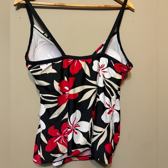 COSTA DEL SOL Floral Tankini Bathing Suit Top (Top Only) - Picture 2 of 5
